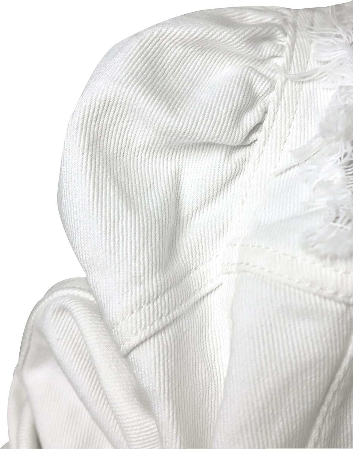 AMEBELLE Jean Jacket for Women Long Puff Sleeve Distressed Crop Denim Jackets Top - Image 2