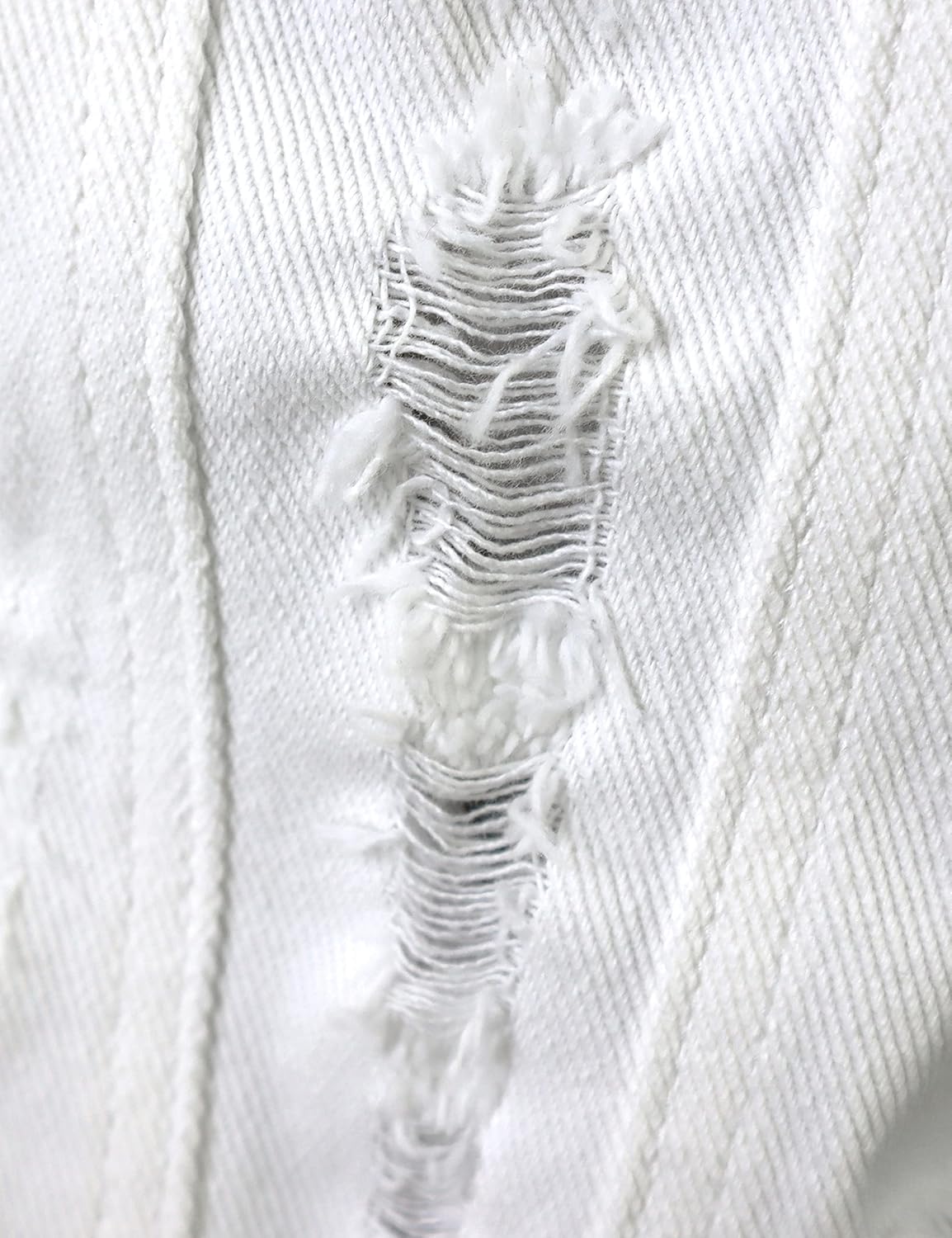 AMEBELLE Jean Jacket for Women Long Puff Sleeve Distressed Crop Denim Jackets Top - Image 6