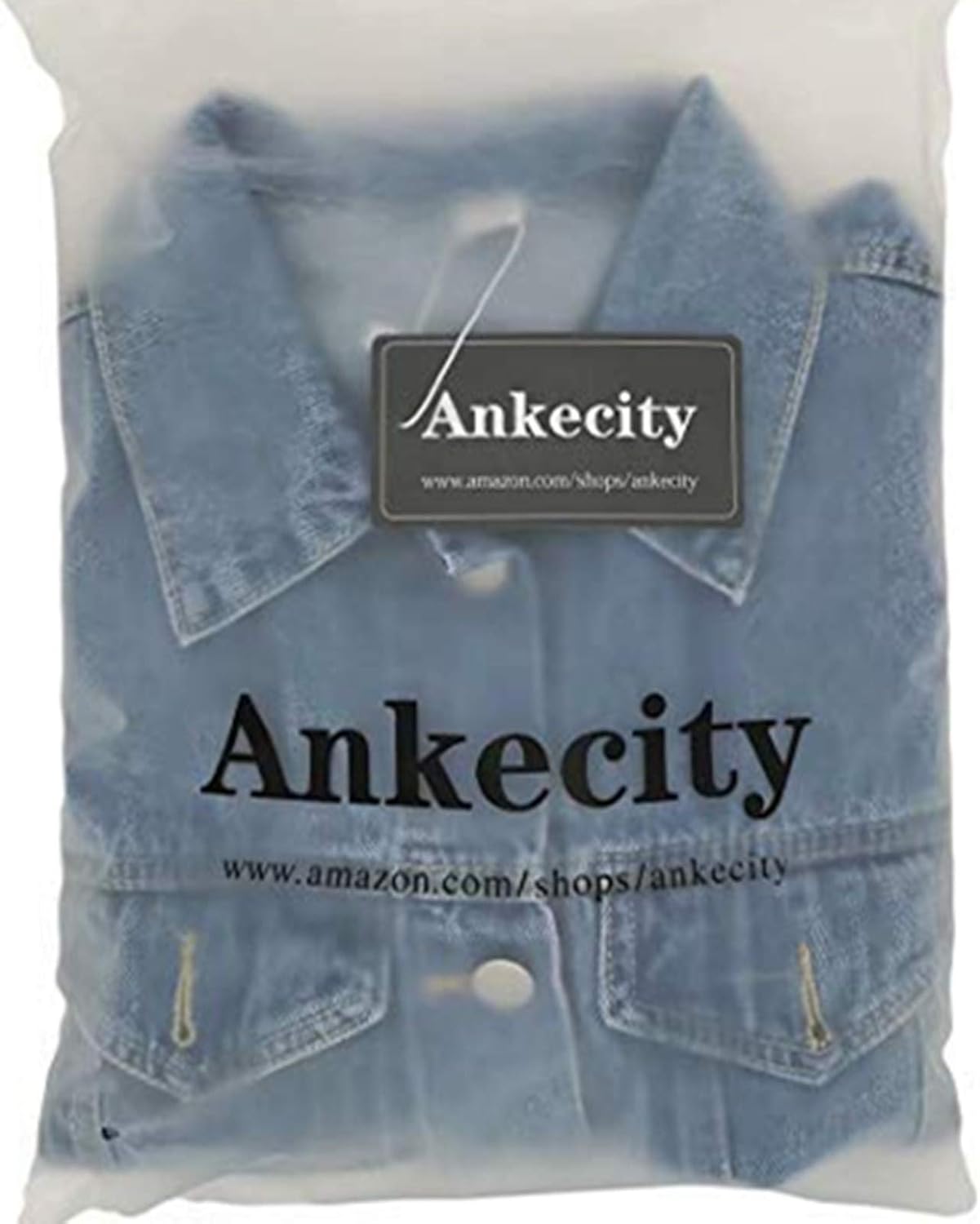 Ankecity Women's Boyfriend Denim Jackets Long Sleeve Loose Jean Coats Oversize\u2026 - Image 7