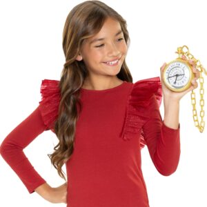 Disney Descendants: The Rise of Red Time Travel Pocket Watch Role Play Accessory Plays Sound and Phrases from The Movie! Clip-On to Take It with You! Ages 3+