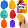Fidget Classroom Must Have Sensory Toys for Kid Adult 6PC Worry Stone for Autism ADHD Special Education Needs Calm Down Quiet Fidget Stress Item Anxiety Relief Classroom Prizes Gift