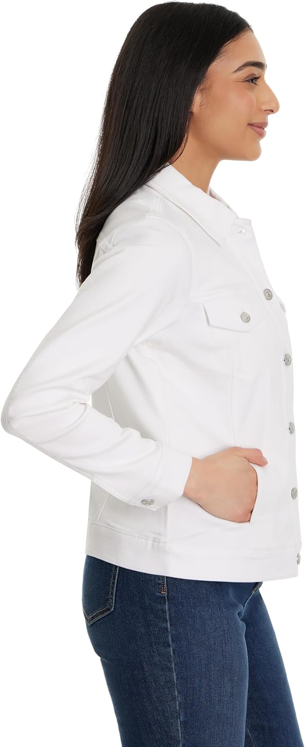 Gloria Vanderbilt Women's Amanda Knit Denim Jacket Standard - Image 2