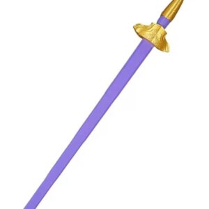 Lliod Rumi's Sword, Silver Fantasy Weapon, Cosplay & Halloween Costume Accessory, Cartoon Movie Prop, Anime Collectible for Fans (Purple)
