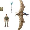 Mattel Jurassic World Rebirth Human & Dinosaur Figure Pack, Dr Henry Loomis & Pteranodon, Movie Accurate 3.75 Inch Scale, Posable Collectible