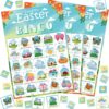 OHOME Easter Bingo Games for Kids Basket Stuffers | Easter Crafts Toys for Boys Girls Adults Teens,Classroom Activities Gifts Party Favors - Easter Basket Essentials (24 Players)