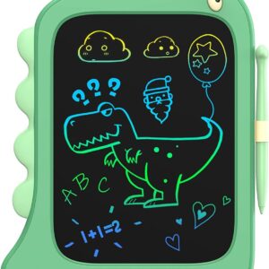 ORSEN 8.5 Inch LCD Doodle Board Tablet Toy - Green Dinosaur Drawing Pad for Kids 2-6 Years Old - Christmas and Birthday Gifts