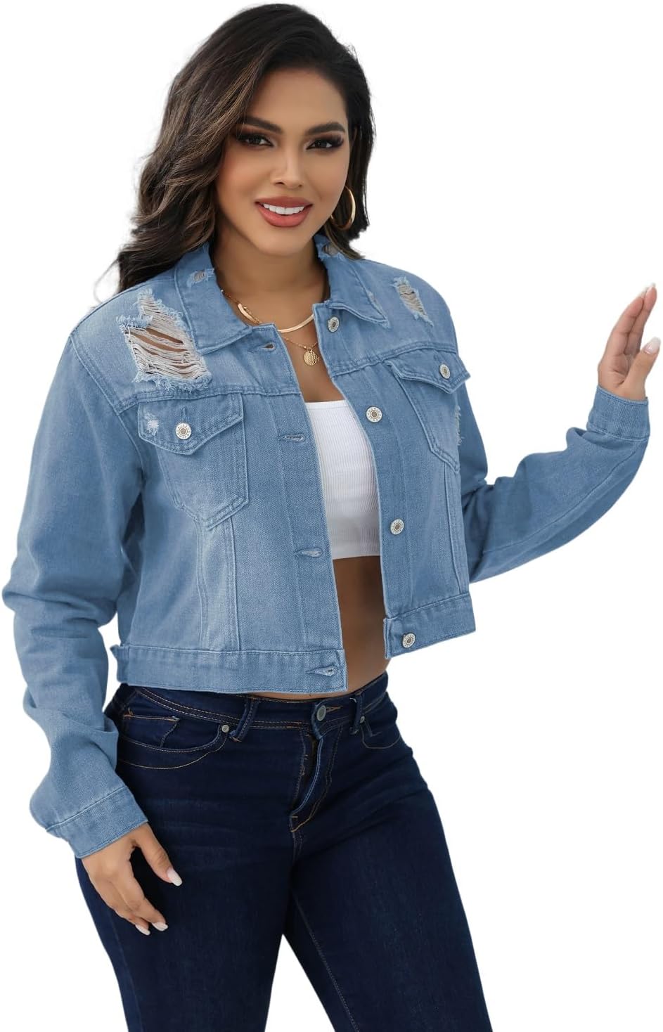 SheKiss Womens Camouflage Shacket Jacket Coats Fashion Fall Long Sleeve Zipper Canvas Camo Jackets with Pockets - Image 12