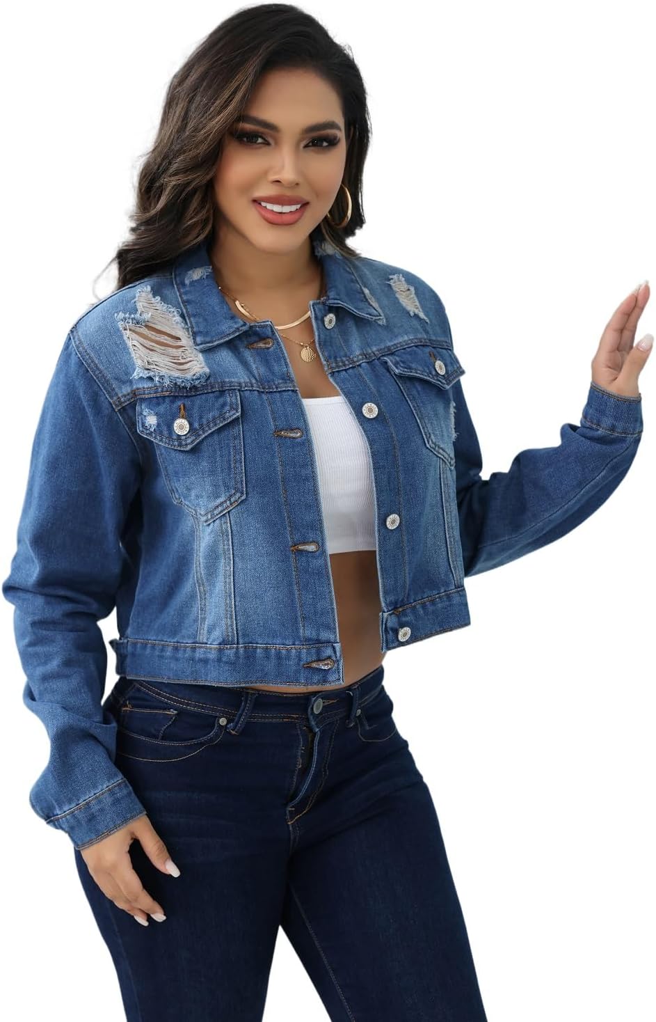 SheKiss Womens Camouflage Shacket Jacket Coats Fashion Fall Long Sleeve Zipper Canvas Camo Jackets with Pockets - Image 10