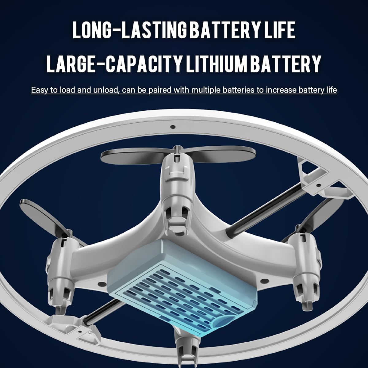 Small Remote Control Drone Quadcopter, 360 Degree Flip LED Light, 90 Degree Circle Flight, 8-12 Years Old Children's toy Mini Drone Christmas Gift - Image 7