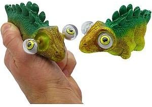 WARM FUZZY Toys (1) Dinosaur Poppin Peepers - Squeezy Animals with Pop Out Eyes - Stress Relief Toy Suitable for Autism & ADHD - Funny Sensory Toys Great for Home, Classroom, Birthday Party Favors